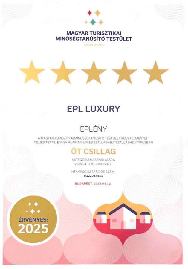 Appartement EPL Luxury à Eplény Extérieur photo